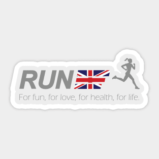 run for life UK Sticker